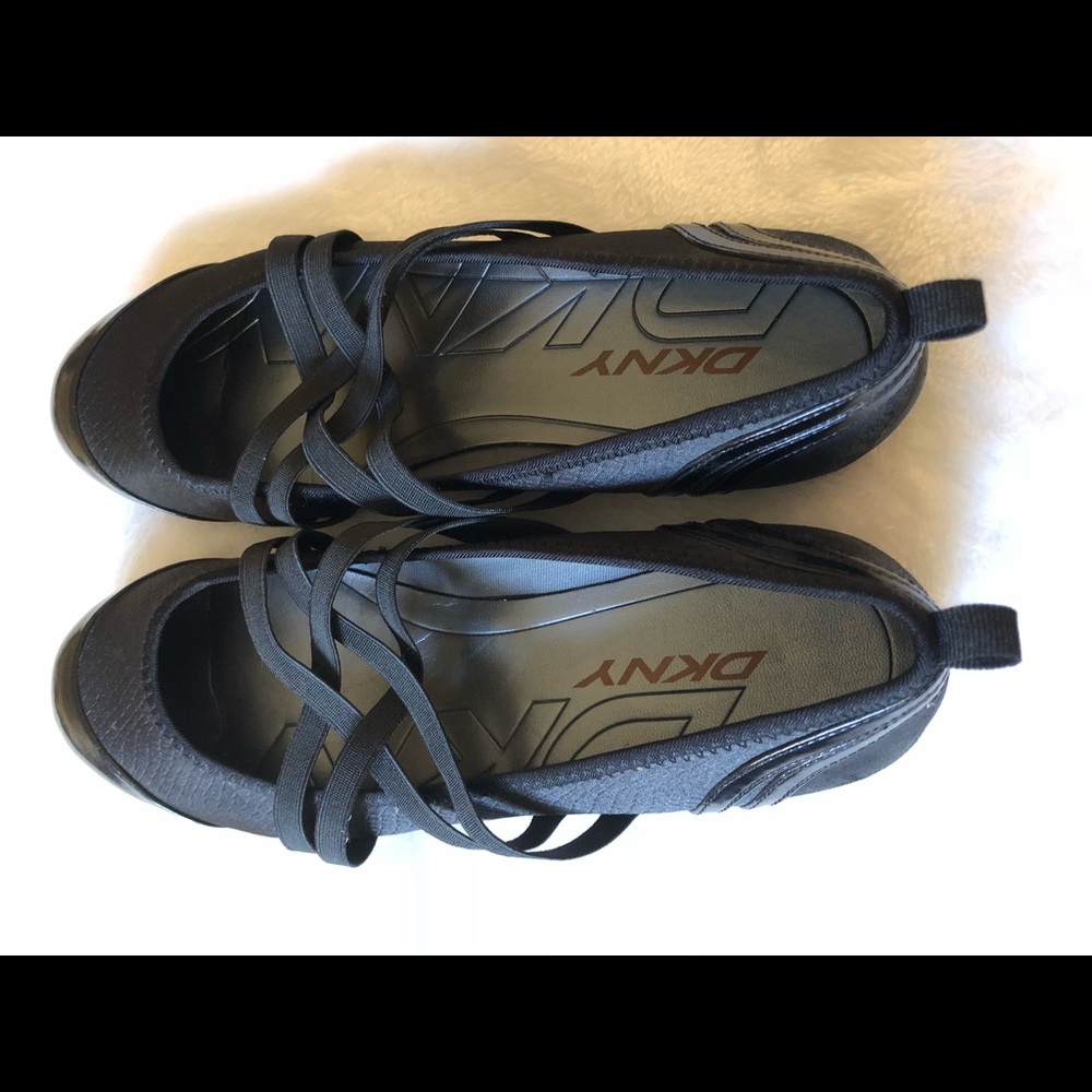 DKNY leather shoes with straps